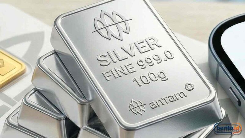 Update Harga Perak Antam 21 Maret 2026: Cek Rincian Harga Batangan 250 Gram dan 500 Gram (Foto: AI)