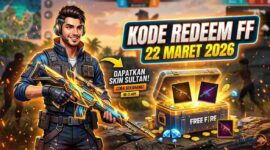 Klaim Sekarang! Kode Redeem FF 22 Maret 2026: Cara Mudah Dapatkan Skin Senjata Sultan Tanpa Top-Up (Foto: AI)
