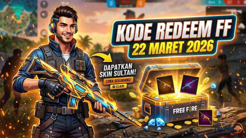 Klaim Sekarang! Kode Redeem FF 22 Maret 2026: Cara Mudah Dapatkan Skin Senjata Sultan Tanpa Top-Up (Foto: AI)