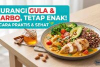 Tetap Manis Tanpa Risiko: Trik Kurangi Gula yang Tak Bakal Bikin Lidah Siksa (Ilustrasi: AI)