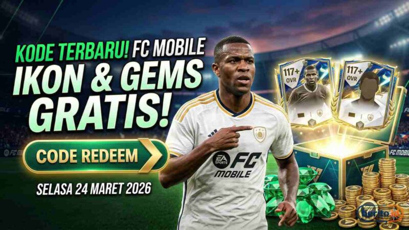 Daftar Kode Redeem FC Mobile Selasa 24 Maret 2026: Kesempatan Dapat Ikon Legenda Gratis (Foto: AI)