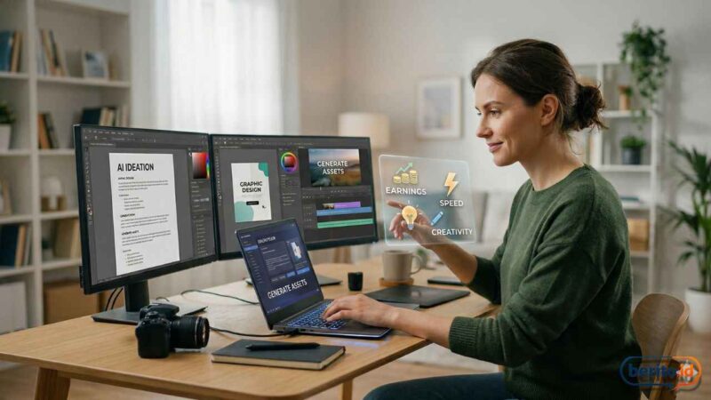 Cara Pakai AI untuk Cari Uang (Foto: AI)