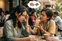 Jangan Abai, Kenali 5 Red Flag Pertemanan yang Sering Bersembunyi di Balik Kata 'Sungkan' (Foto: AI)