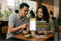 Gaji Pas-pasan Tetap Bisa Nabung, Intip Cara Investasi Emas Digital Mulai Rp10 Ribu (Foto: AI)