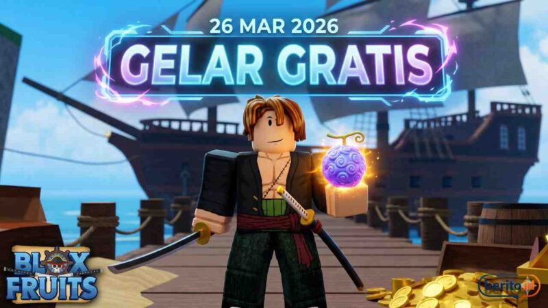 Kode Redeem Blox Fruits Aktif 26 Maret 2026, Kesempatan Klaim Gelar Gratis (Foto: AI)