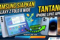 Samsung Siapkan Galaxy Z Fold 8 Wide, Jawaban Telak untuk Tantang iPhone Lipat Apple (Foto: AI)