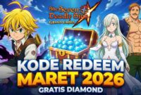Kode Redeem 7DS Grand Cross Maret 2026: Banjir Diamond untuk Karakter OP