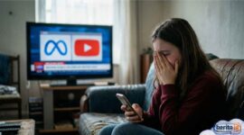 Ilustrasi. Meta dan YouTube Divonis Bersalah Picu Kecanduan Medsos pada Anak (Foto: AI)