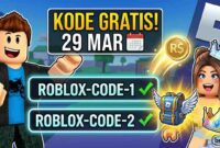 Kode Redeem Roblox Hari Ini 29 Maret 2026: Stok Terbatas, Klaim Sebelum Expired! (Foto: AI)