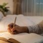 Rahasia Tidur Nyenyak Tanpa Cemas: Cukup Luangkan 5 Menit untuk Menulis Journaling (Foto: AI)