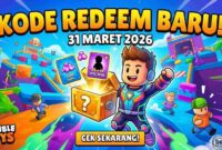 Update Terbaru! Daftar Kode Redeem Stumble Guys Hari Ini 31 Maret 2026 untuk Klaim Item Langka (Foto: AI)