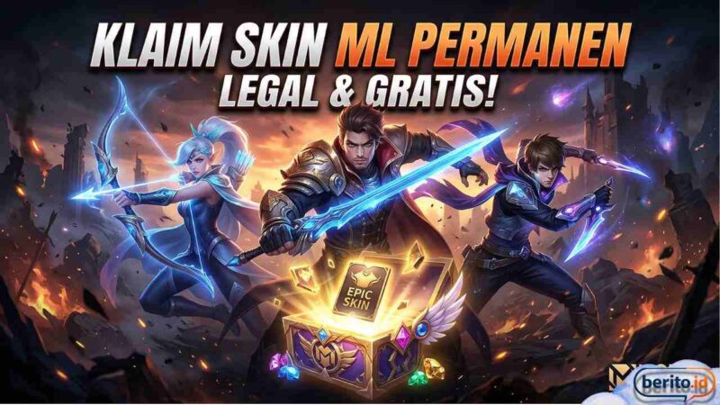 Cara Legal Klaim Skin Mobile Legends Permanen Tanpa Top Up (Foto: AI)