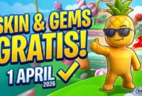 Bukan April Mop! Kode Redeem Stumble Guys 1 April 2026 Ini Beri Gems & Skin Gratis (Foto: AI)