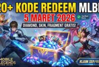 Update Terbaru! Daftar Kode Redeem Mobile Legends 5 Maret 2026, Siap Borong Diamond Gratis