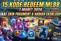 15 Kode Redeem MLBB 7 Maret 2026: Sikat Skin Fragment dan Hadiah Eksklusif Hari Ini!