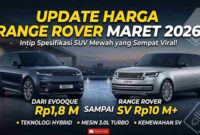 Update Harga Range Rover Maret 2026, Intip Spesifikasi SUV Mewah yang Sempat Viral