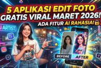 Bikin Foto Auto-Estetik! Ini 5 Aplikasi Edit Foto Gratis yang Lagi Viral Maret 2026, Ada Fitur AI Rahasia