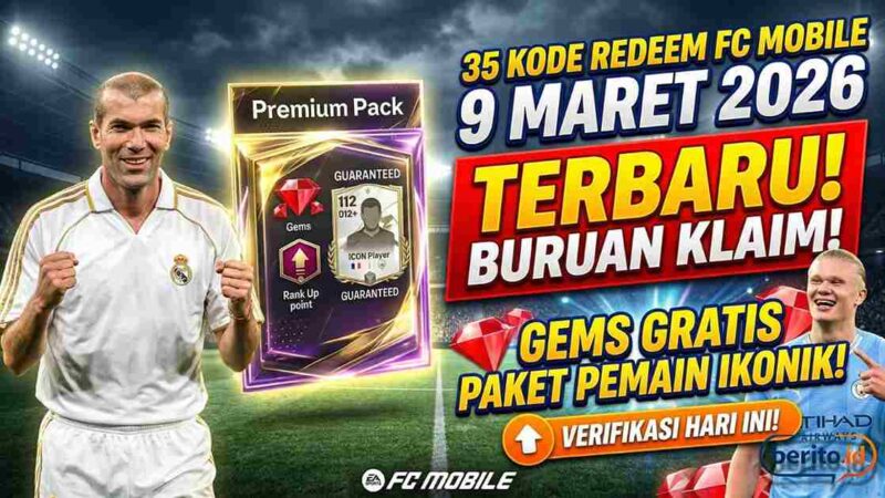 35 Kode Redeem FC Mobile 9 Maret 2026 Terbaru: Ada Gems Gratis dan Paket Pemain Ikonik