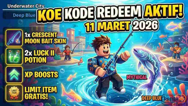 Daftar Kode Redeem Fish It Roblox