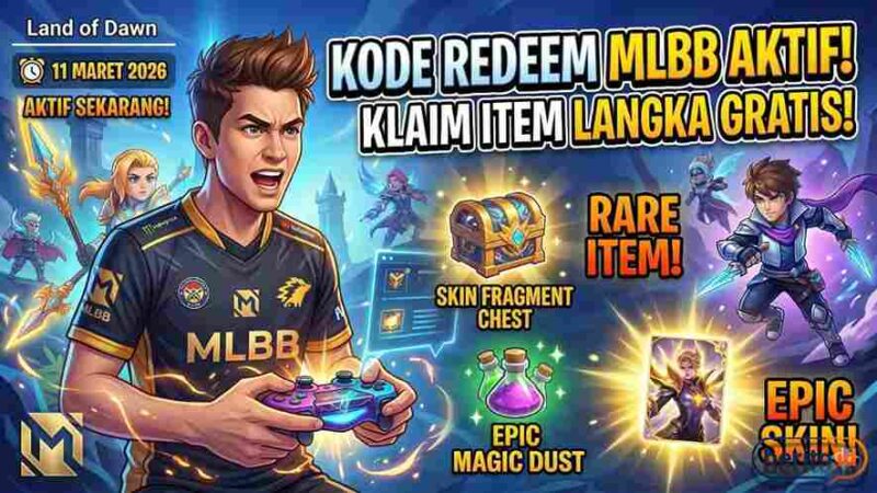 Kode Redeem MLBB 11 Maret 2026 untuk Klaim Item Langka