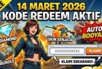 Kode Redeem Free Fire 14 Maret 2026 Aktif, Klaim Diamond Sekarang