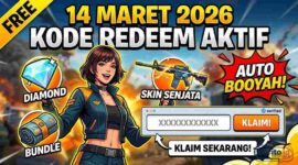 Kode Redeem Free Fire 14 Maret 2026 Aktif, Klaim Diamond Sekarang