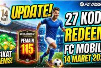 Update! 27 Kode Redeem FC Mobile 14 Maret 2026: Sikat Gems dan Pemain OVR 115