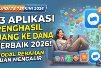 13 Aplikasi Penghasil Uang ke DANA Terbaik 2026, Modal Rebahan Cuan Mengalir