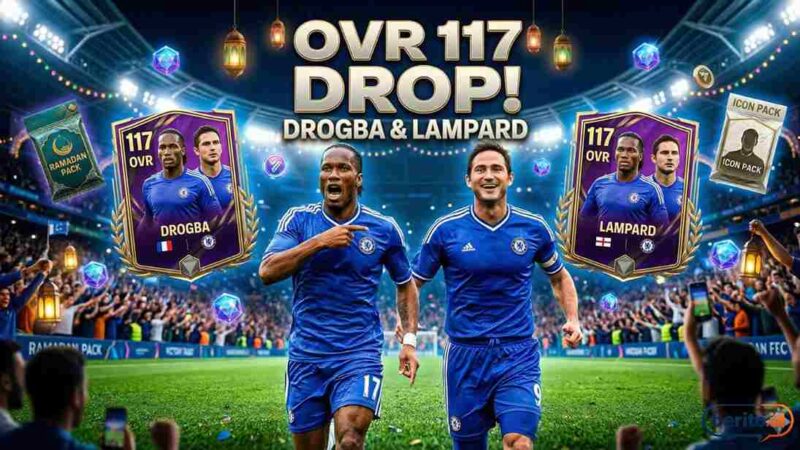Drogba & Lampard OVR 117 Rilis! Ini Bocoran Lengkap Event Top Duos FC Mobile Terbaru (Foto: AI)