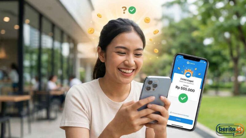 Klaim Saldo DANA Gratis Rp 555.000, Benaran Cair atau Cuma Hoaks? (Foto: AI)