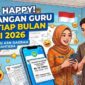 Tunjangan Guru Resmi Cair Tiap Bulan Mulai 2026 (Foto: AI)