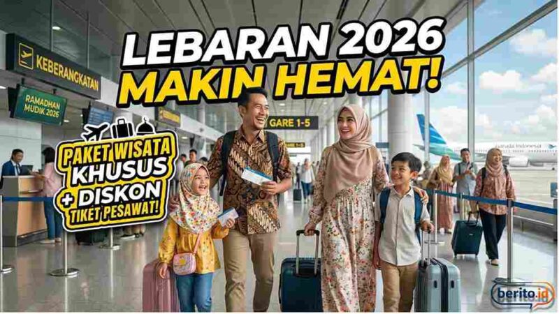 Lebaran 2026 Makin Hemat! Kemenpar Siapkan Paket Wisata Khusus dan Diskon Tiket Pesawat (Foto: AI)
