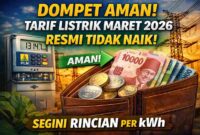 Dompet Aman! Tarif Listrik Maret 2026 Resmi Tidak Naik, Segini Rincian per kWh