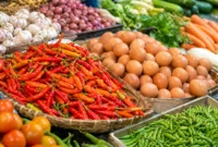 Update Harga Pangan 24 April 2026: Telur Ayam Rp32.000, Cabai Rawit Merah Melonjak (Foto: AI)