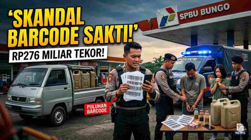 Polisi Bongkar Skandal Puluhan 'Barcode' Sakti di SPBU Bungo (Ilustrasi: AI)
