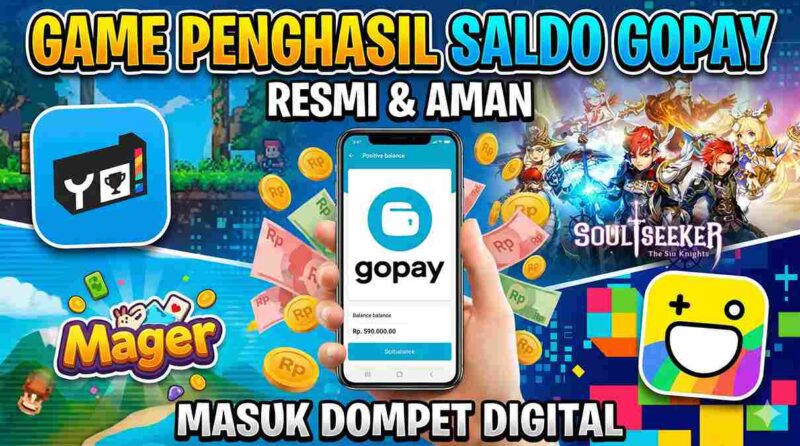 Daftar Game Penghasil Saldo GoPay 2026: Resmi, Aman, dan Masuk ke Dompet Digital (Foto: AI)