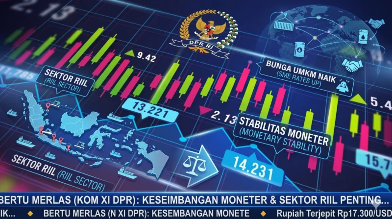 Rupiah Tembus Rp17.300, Anggota DPR Ingatkan Risiko Suku Bunga Tinggi bagi UMKM (Foto: AI)