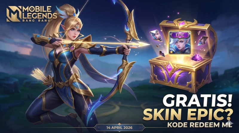 Kode Redeem ML 14 April 2026 Hari Ini: Peluang Dapat Skin Epic Gratis Tanpa Top Up (Foto: AI)