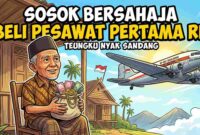Karikatur Teungku Nyak Sandang (Foto: AI)