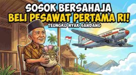 Karikatur Teungku Nyak Sandang (Foto: AI)