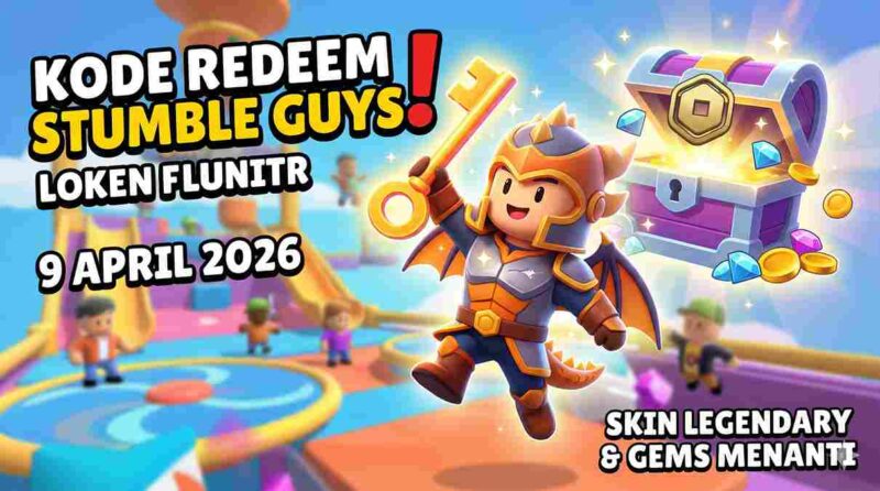 Update Terbaru: Kode Redeem Stumble Guys 9 April 2026, Siap Borong Hadiah Eksklusif? (Foto: AI)