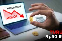 Emas Antam Anjlok Rp50 Ribu Hari Ini, Momentum Borong atau Tunggu Dulu? (Foto: AI)