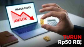 Emas Antam Anjlok Rp50 Ribu Hari Ini, Momentum Borong atau Tunggu Dulu? (Foto: AI)