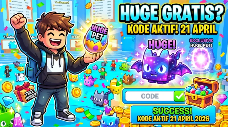 Lagi Ramai! Klaim Kode Pet Simulator 99 Hari Ini 21 April 2026: Ada Potensi Huge Pet Gratis? (Foto: AI)