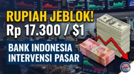 Rupiah Tembus Rp 17.300 per Dolar AS, Bank Indonesia Mulai Intervensi Pasar (Foto: AI)