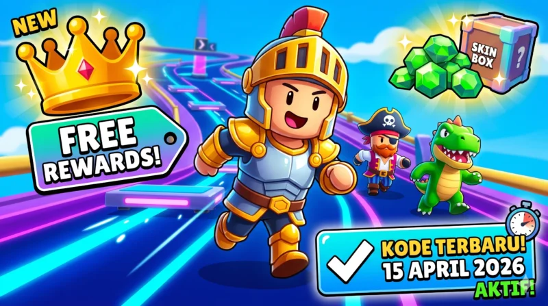 Jangan Sampai Kehabisan! Kode Redeem Stumble Guys Terbaru 15 April 2026 (Foto: AI)