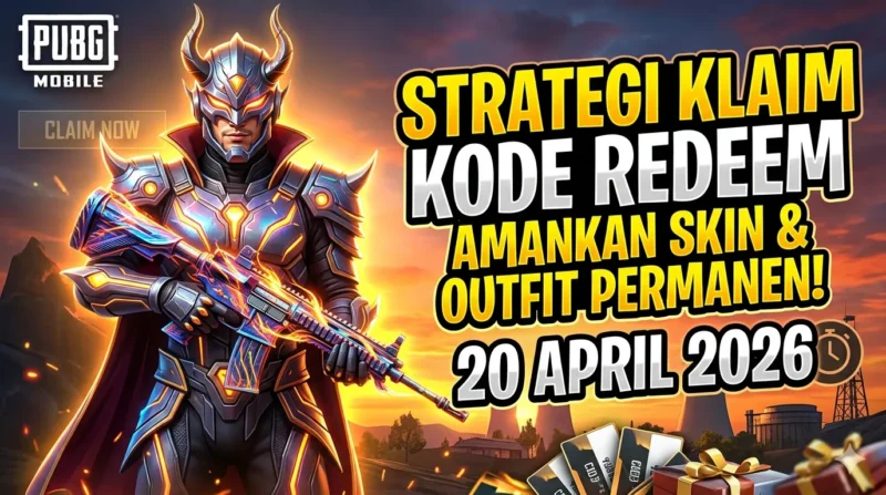 Strategi Klaim Kode Redeem PUBG Mobile 20 April 2026: Amankan Skin Senjata dan Outfit Permanen (Foto: AI)