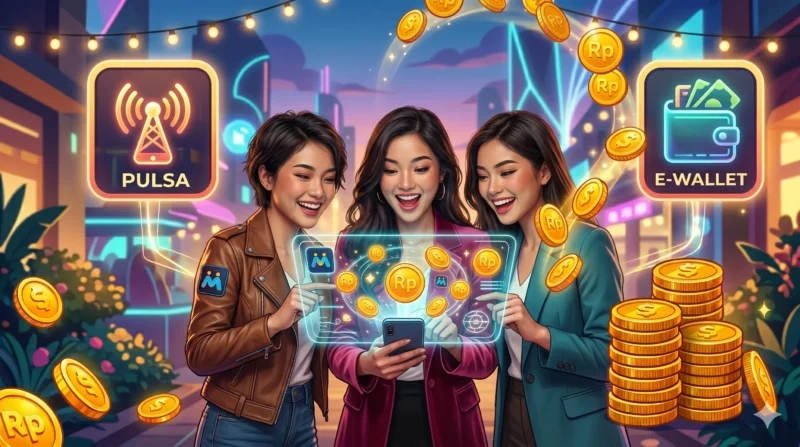 Trik Mengumpulkan Koin di Game Mager untuk Tukar Pulsa dan E-Wallet (Foto: AI)