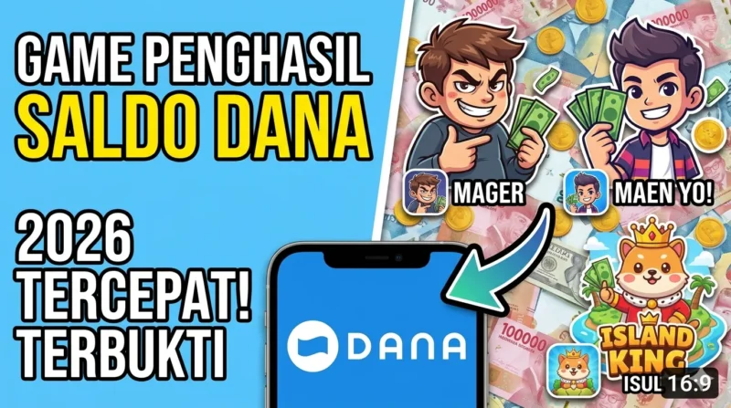Daftar Game Penghasil Uang Saldo DANA Tercepat 2026 yang Terbukti Membayar (Foto: AI)