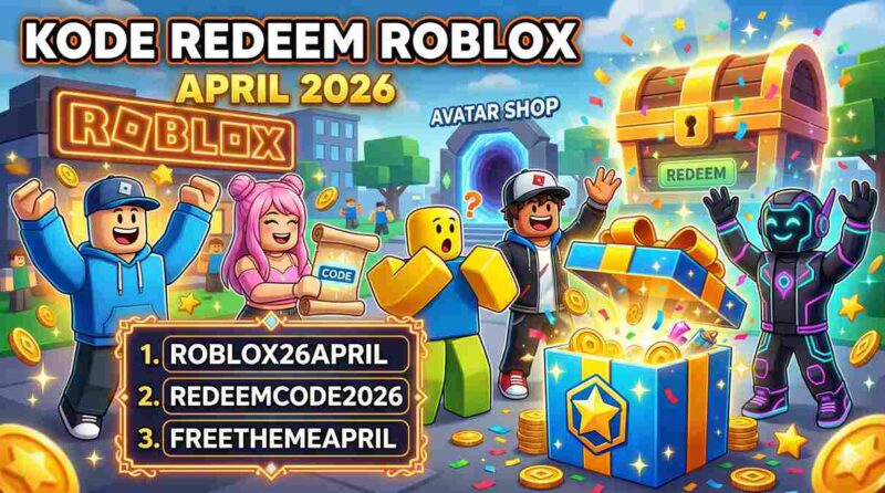 Jangan Lewatkan Hadiahnya, Cek List Kode Redeem Roblox Terbaru Edisi April 2026 (Foto: AI)
